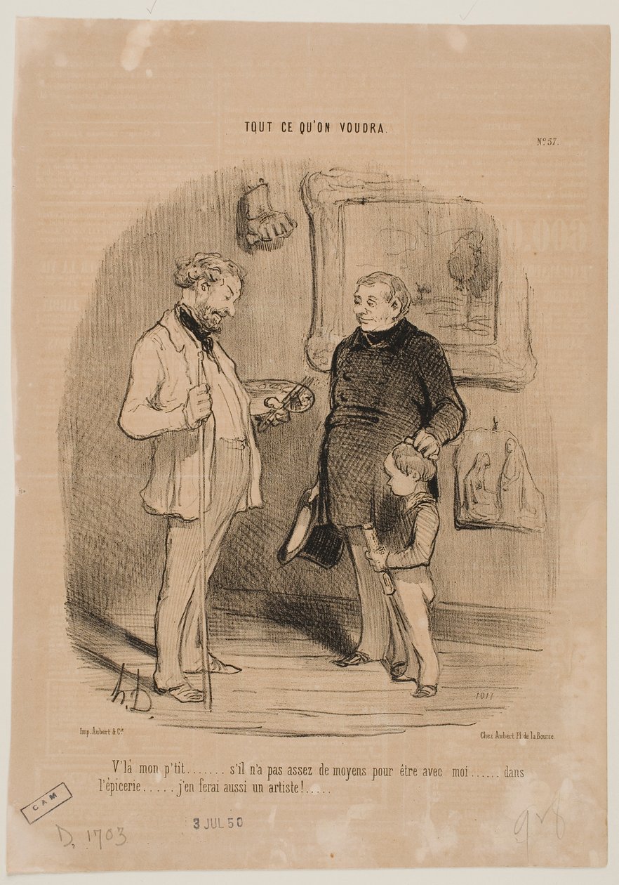 Ő a legfiatalabbam... alkotó: Honoré Daumier