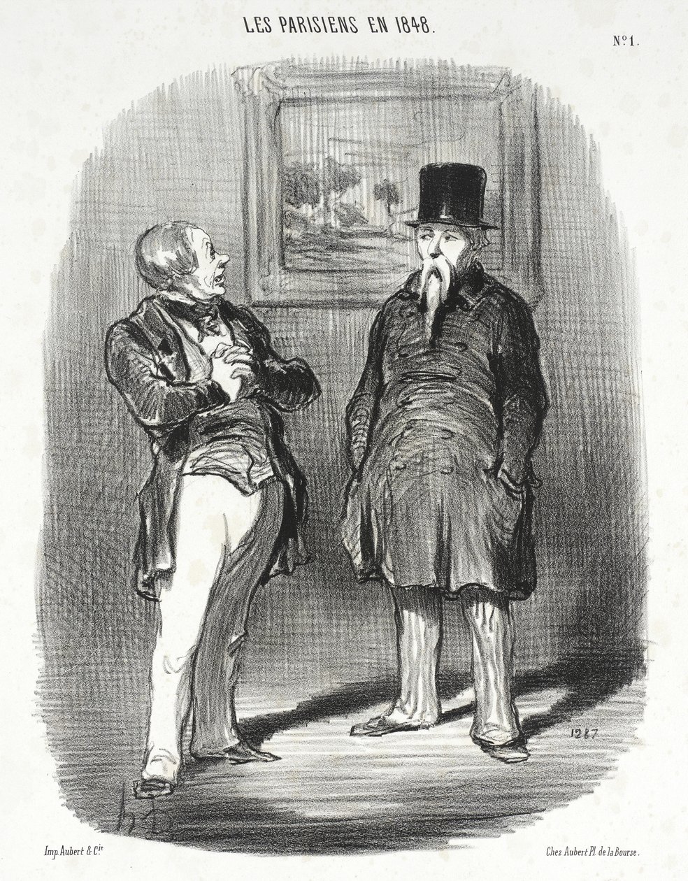 Nicsak... Nem ismertelek fel... alkotó: Honoré Daumier