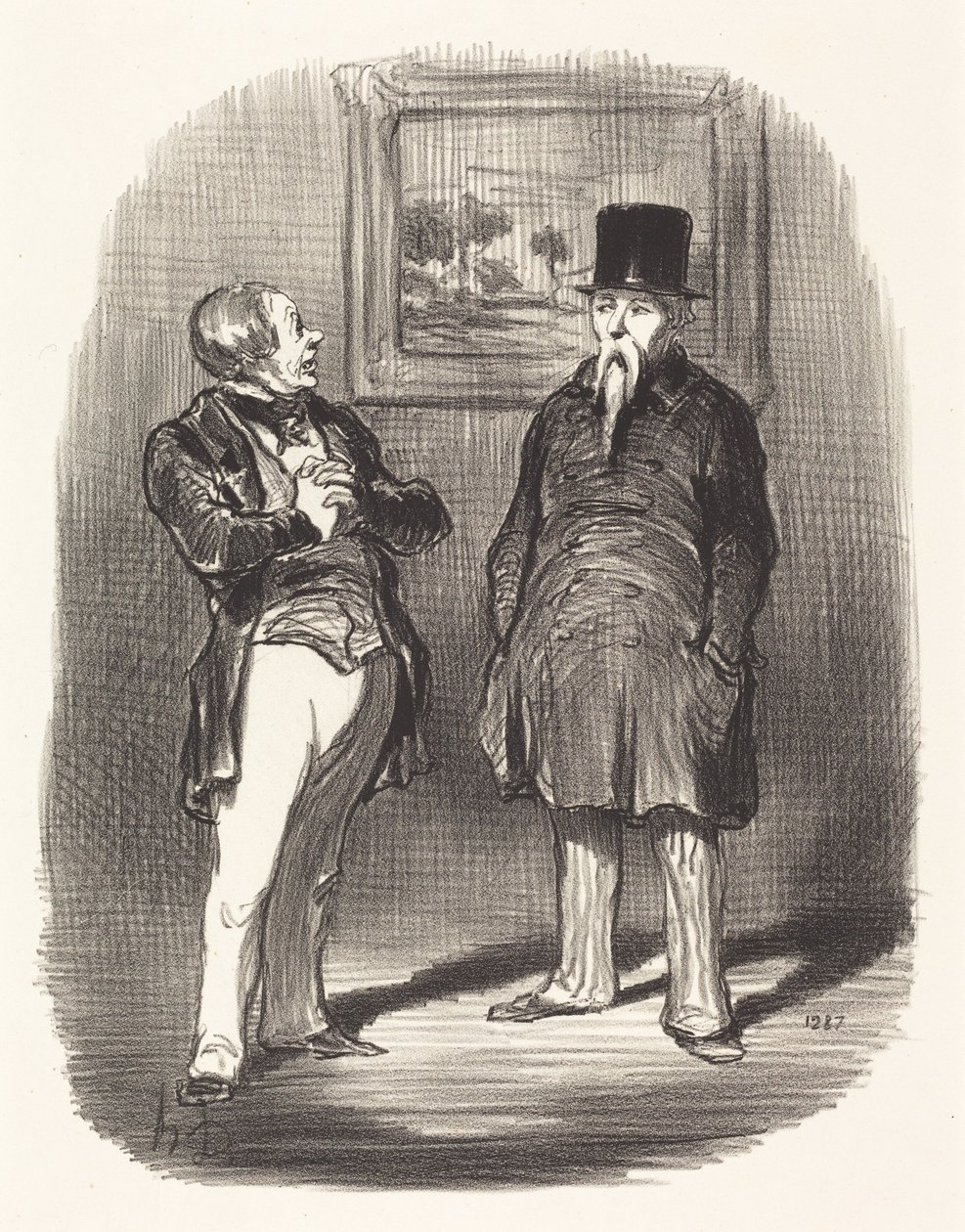 No... nem ismertelek fel... alkotó: Honoré Daumier
