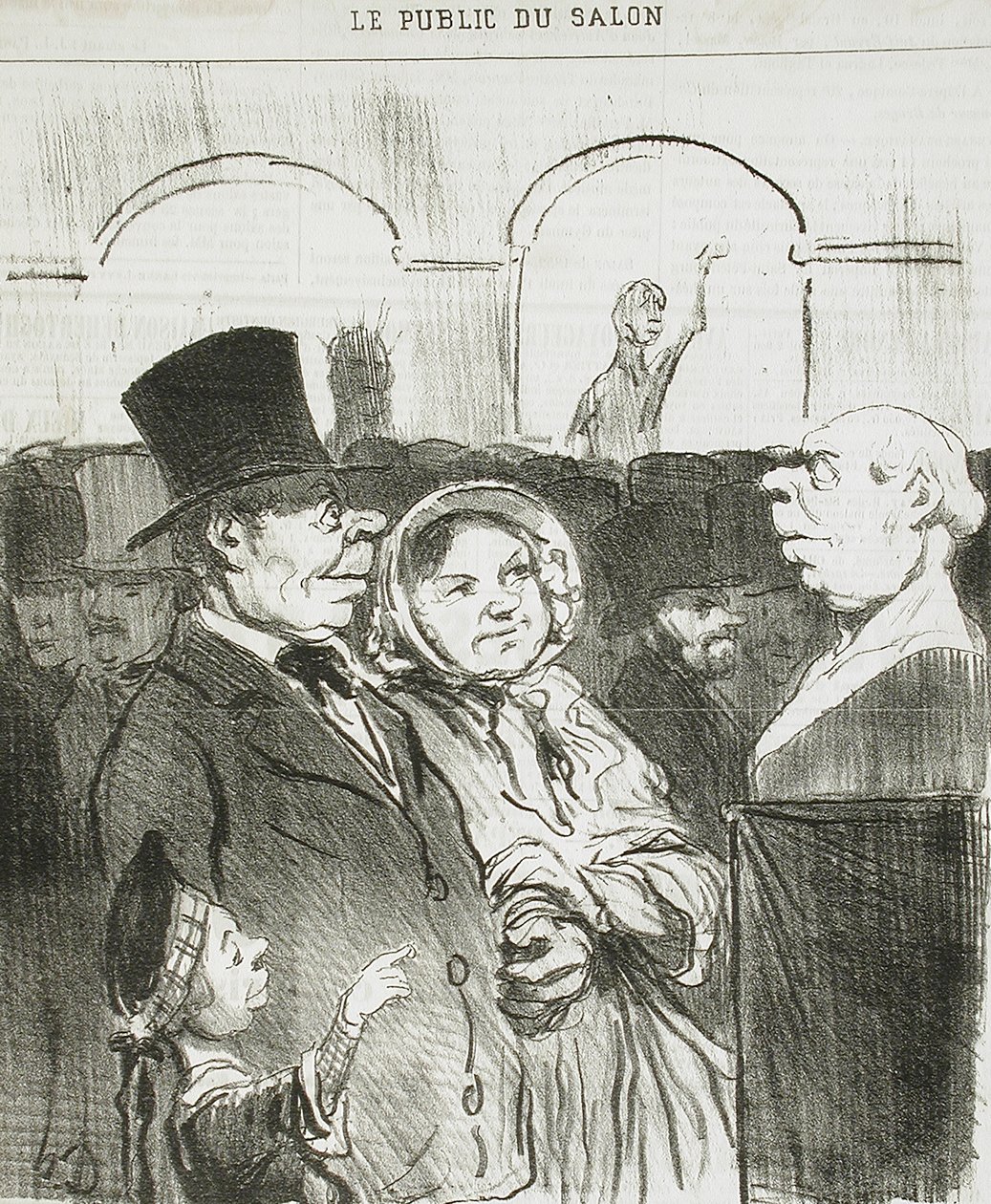 Nézd, papa, itt vagy!... alkotó: Honoré Daumier