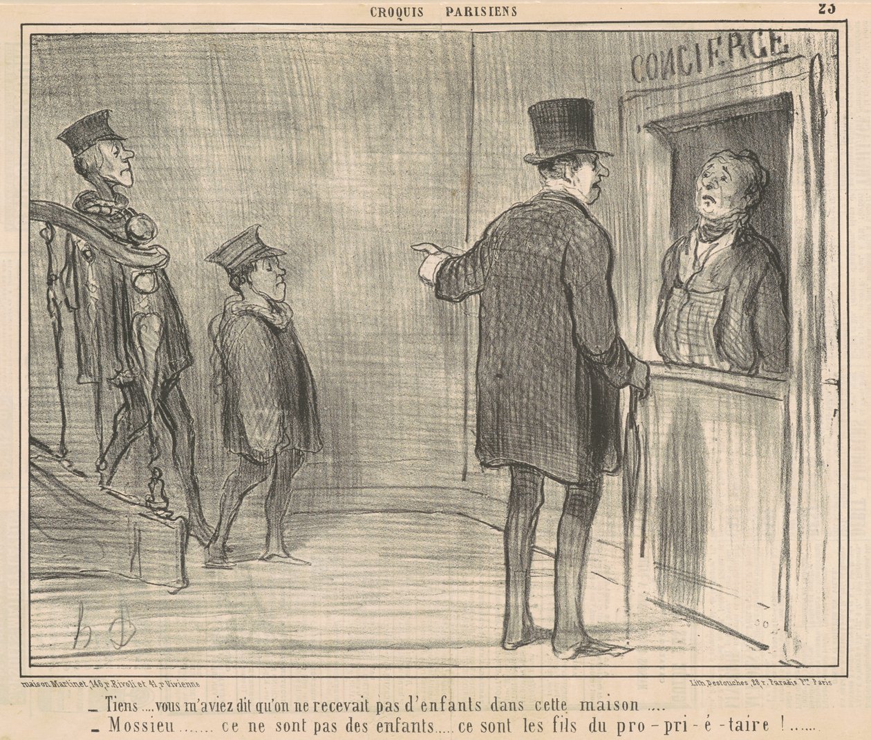 Itt... te mondtad... alkotó: Honoré Daumier