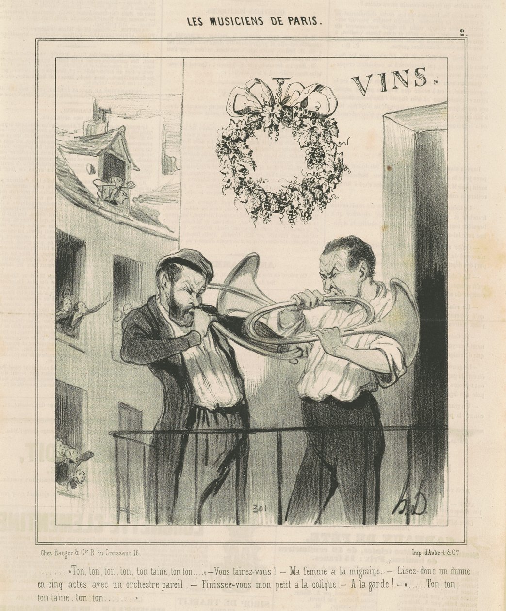 A te, a te... a te tiéd... alkotó: Honoré Daumier