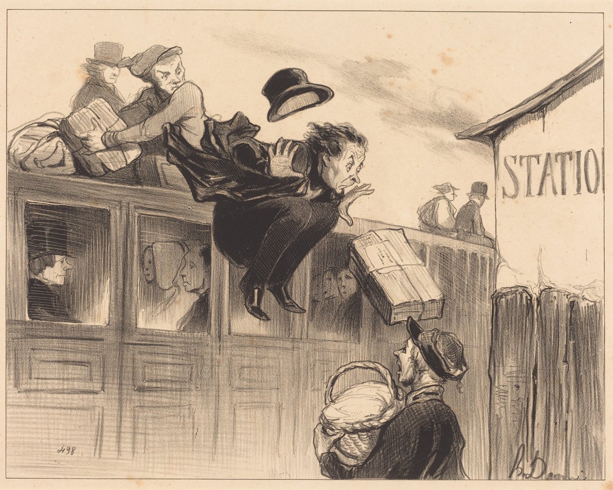 Harminc másodperc állomáson alkotó: Honoré Daumier