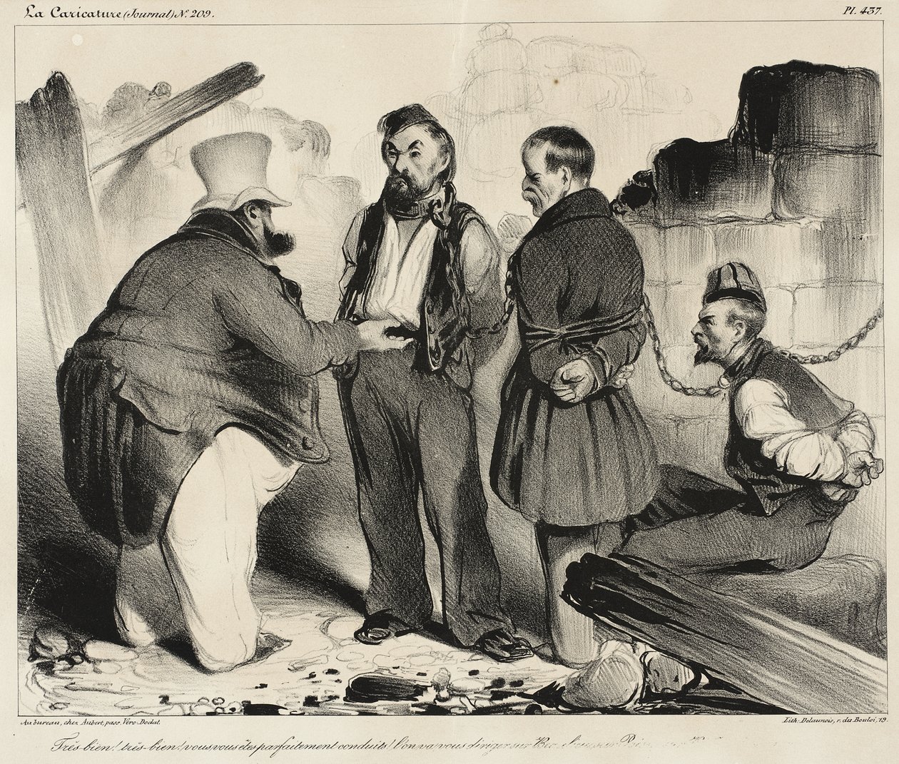 Nagyon jó!... Tökéletesen viselkedtek! alkotó: Honoré Daumier