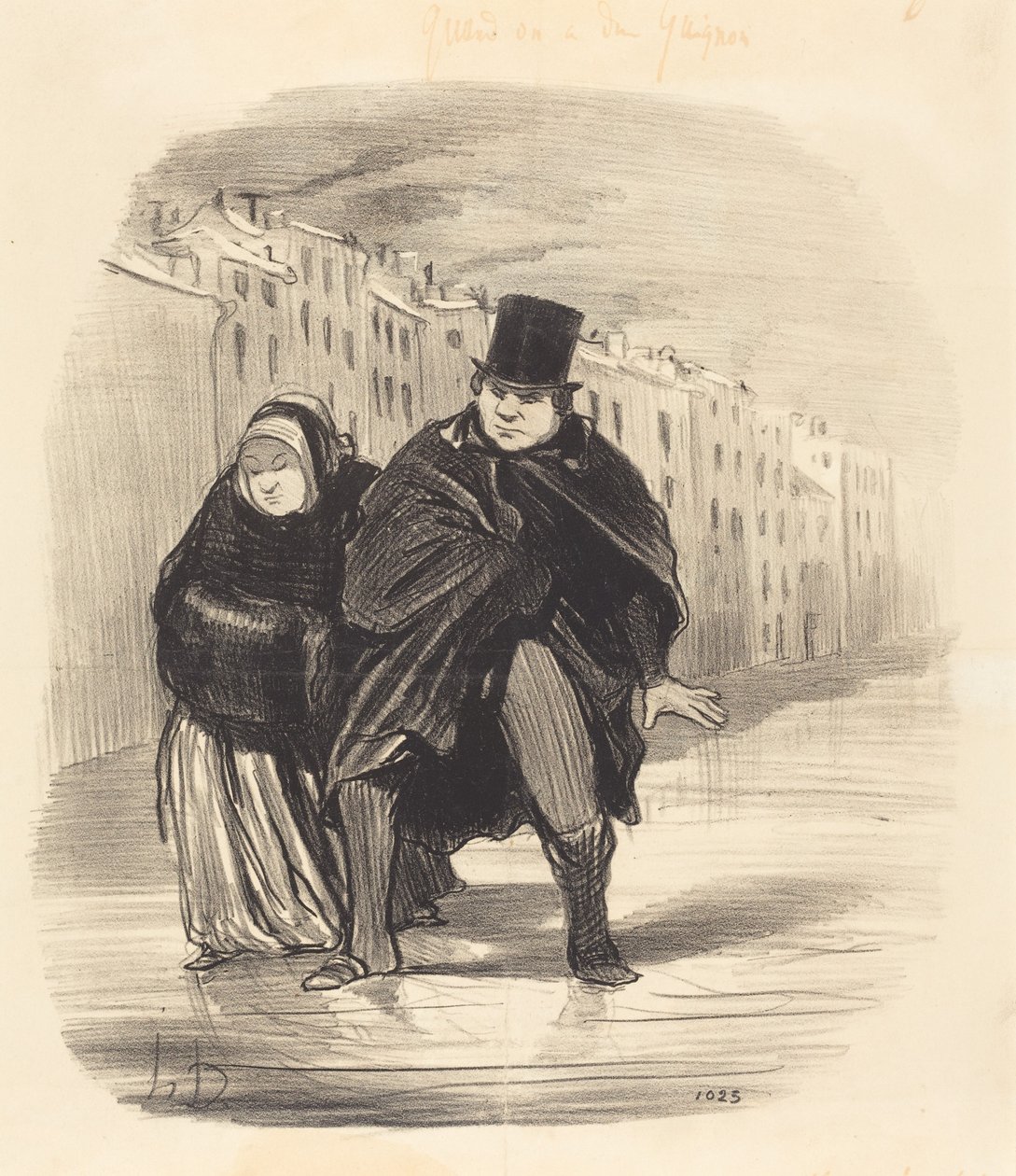 Megint meg fogsz szidni... amiért kívánni megyek... alkotó: Honoré Daumier