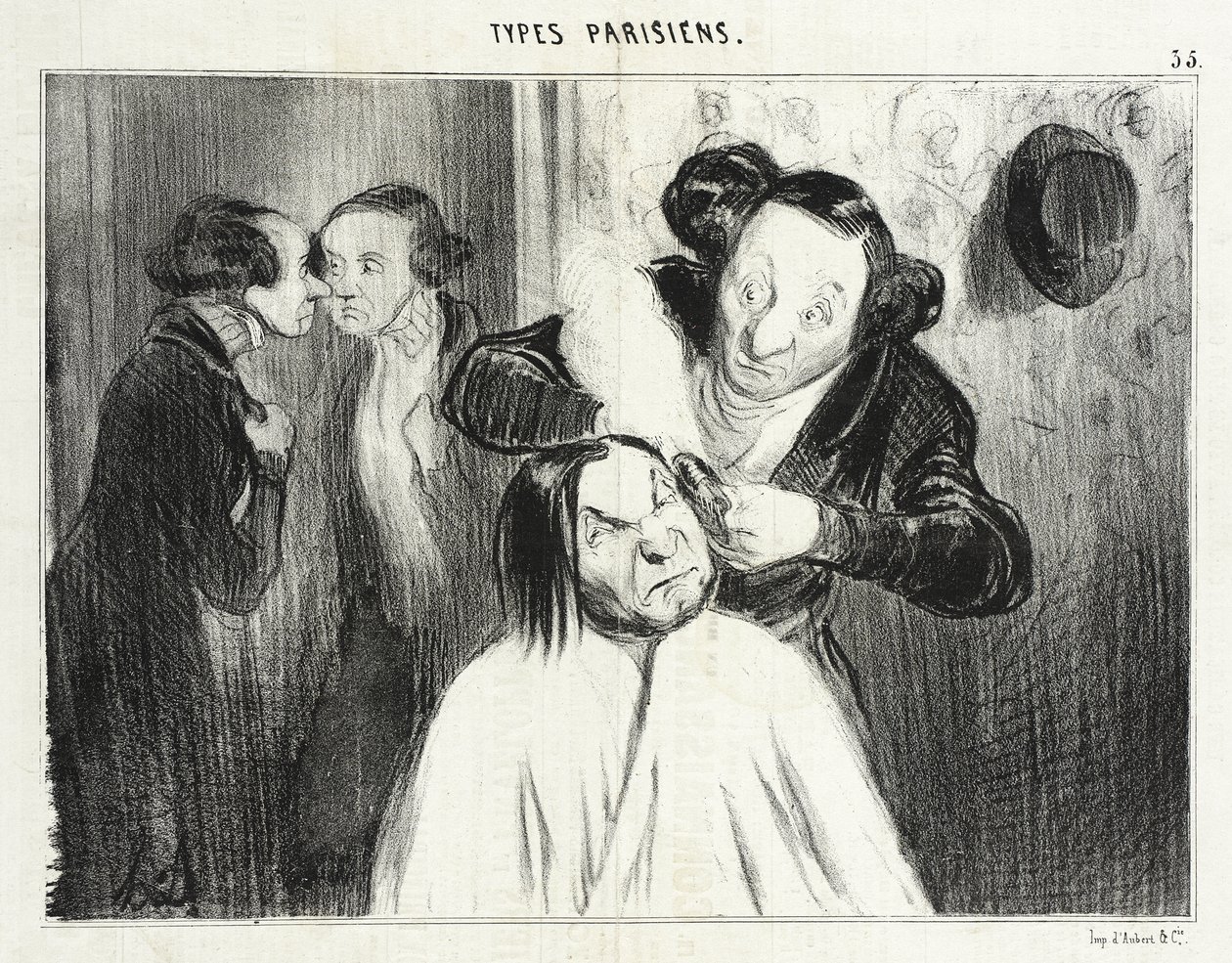 Párizsi típusok (nyomatsorozat) alkotó: Honoré Daumier