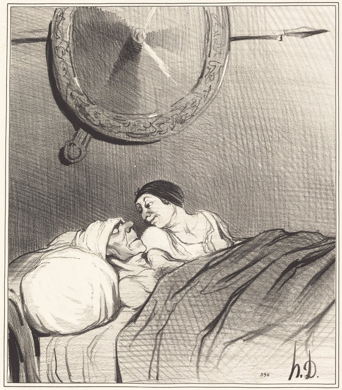 Odüsszeusz és Pénelope alkotó: Honoré Daumier
