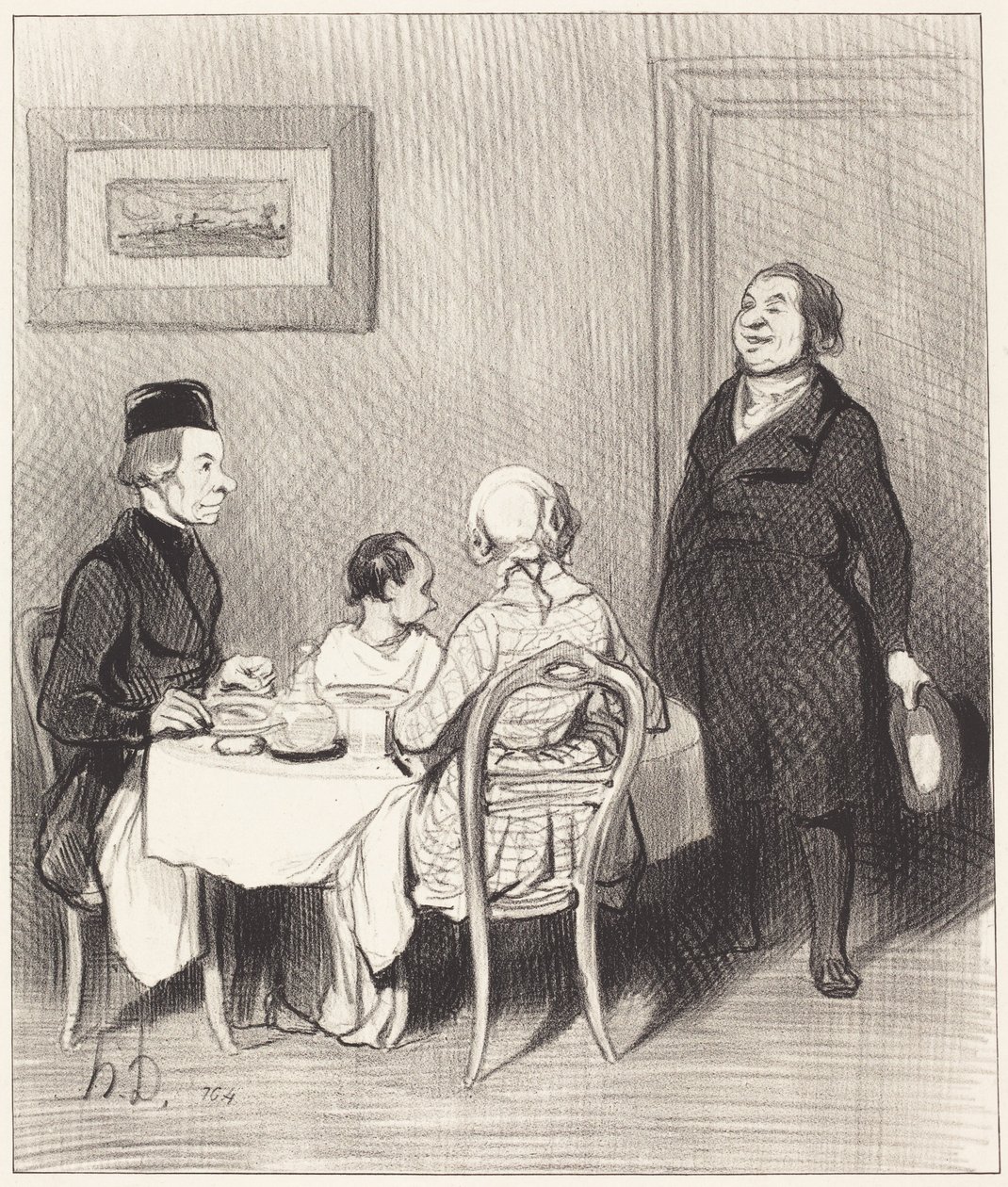A barát egy krokodil... alkotó: Honoré Daumier