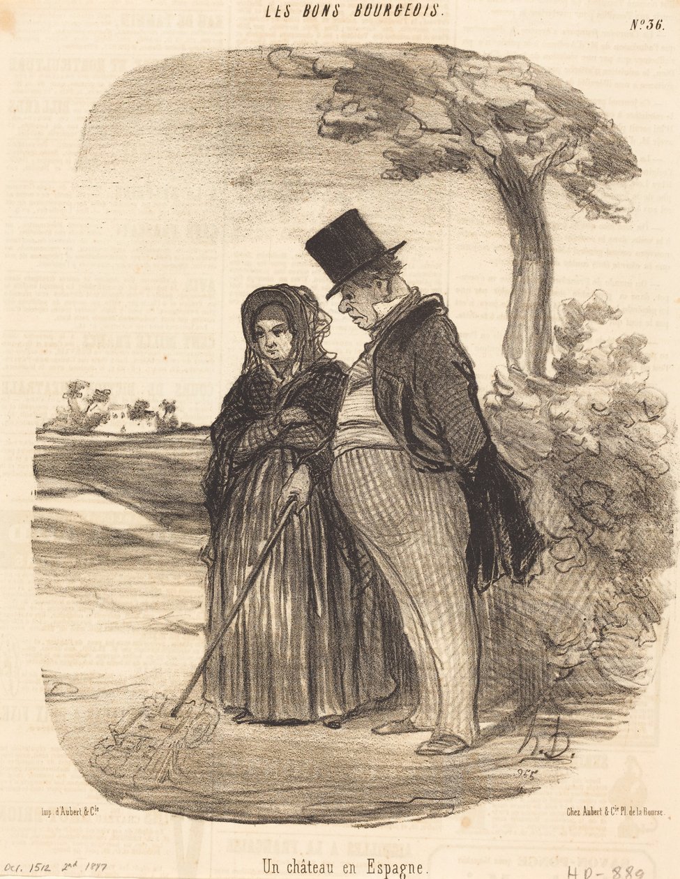 Légvár Spanyolországban alkotó: Honoré Daumier