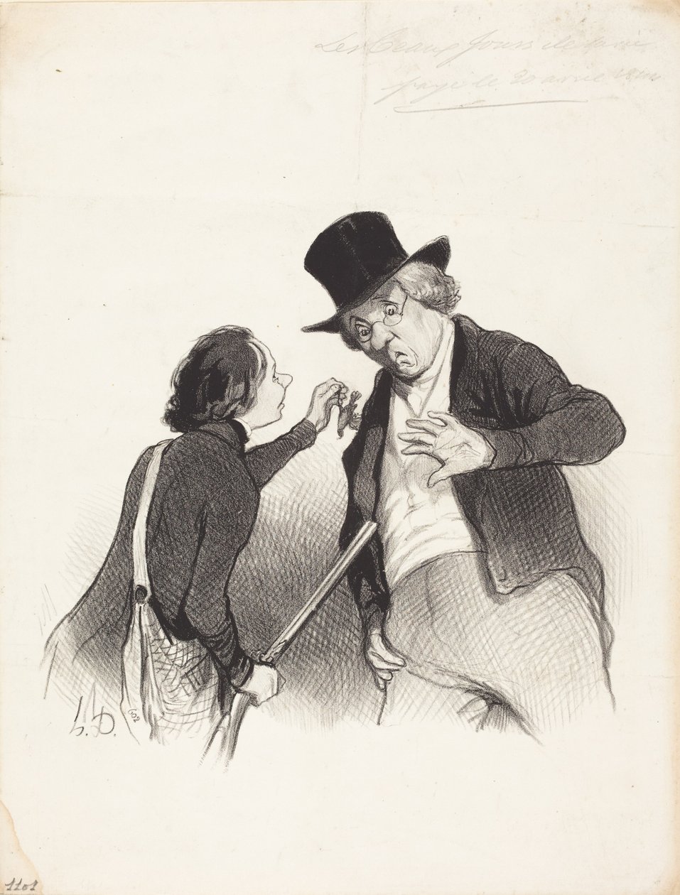 A vadászat kezdete alkotó: Honoré Daumier