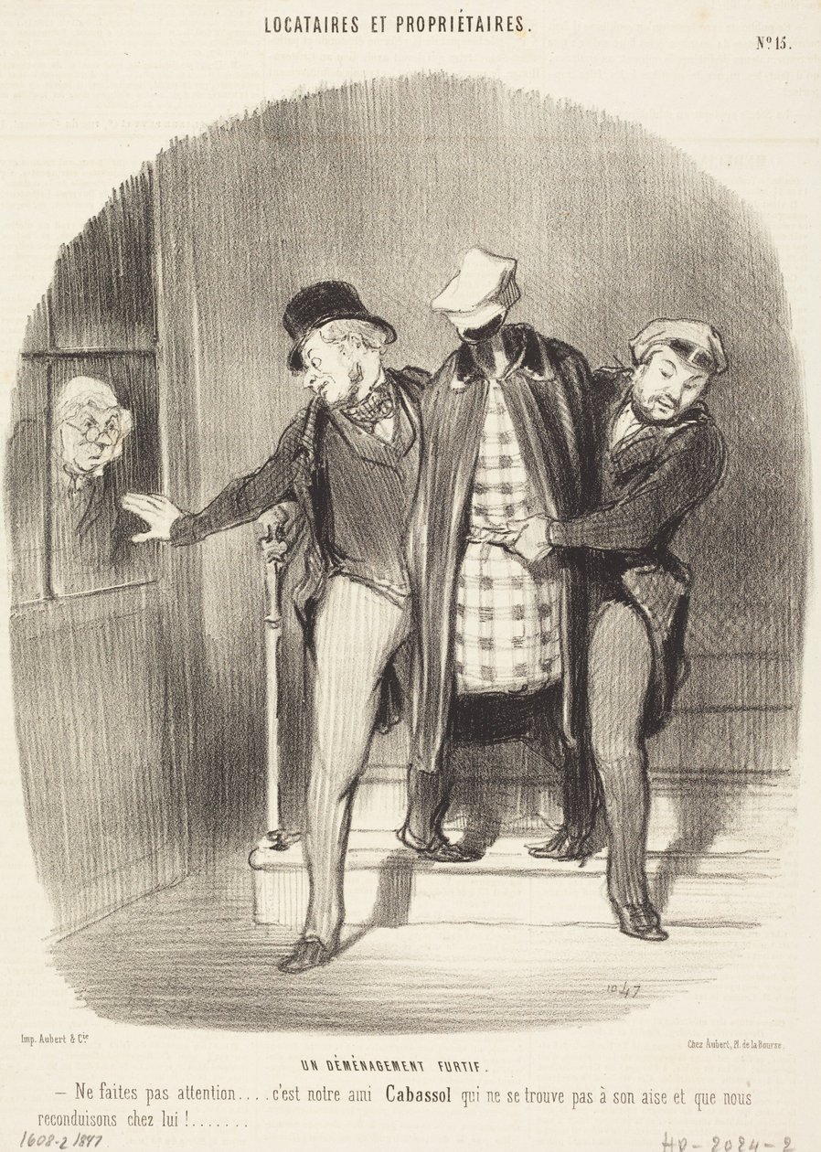 Titkos költözés alkotó: Honoré Daumier