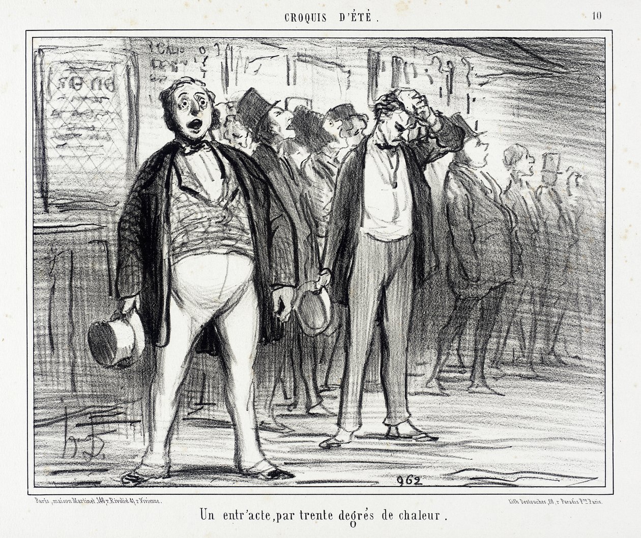 Szünet harmincfokos hőségben alkotó: Honoré Daumier
