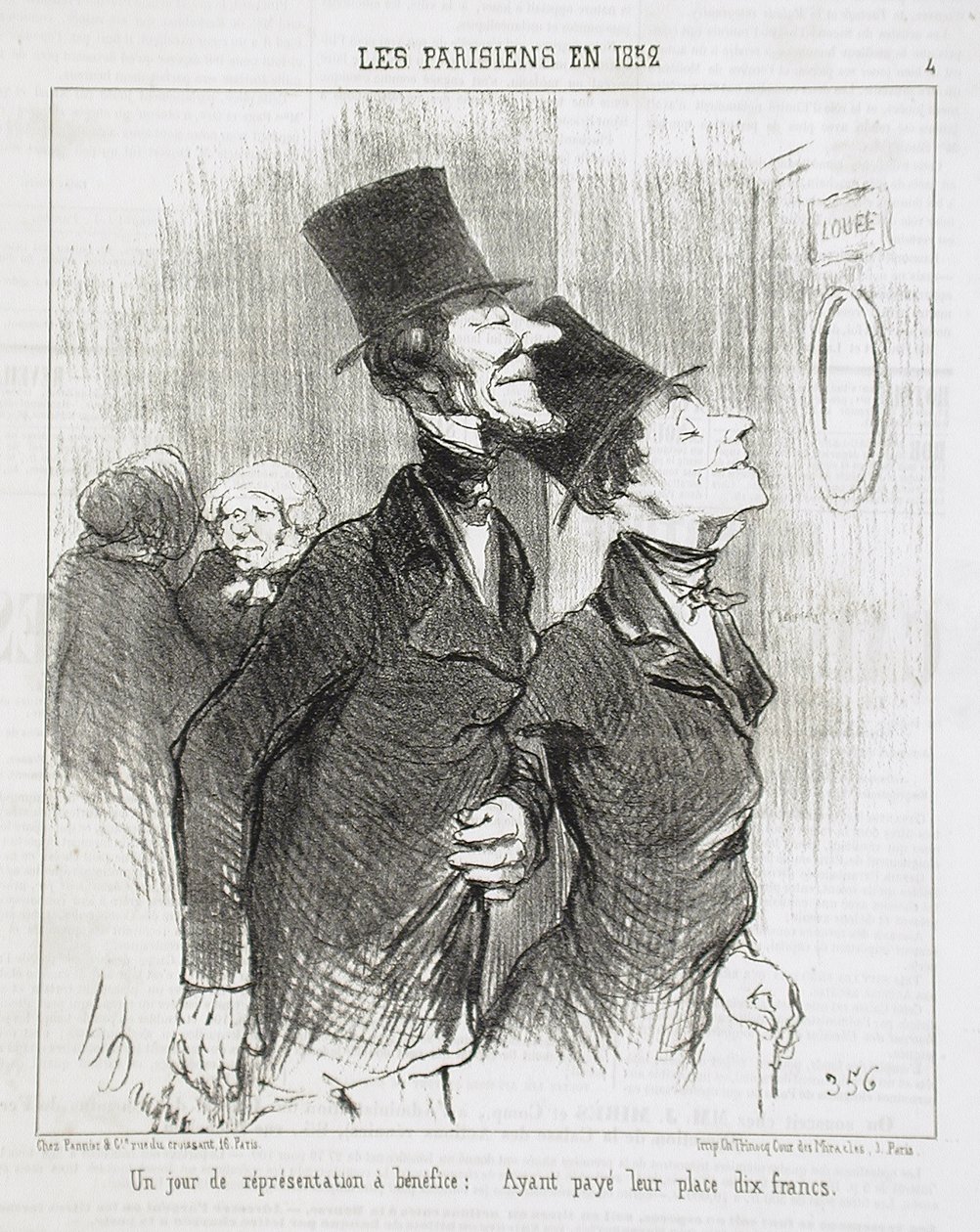 Jótékonysági előadás napja! alkotó: Honoré Daumier