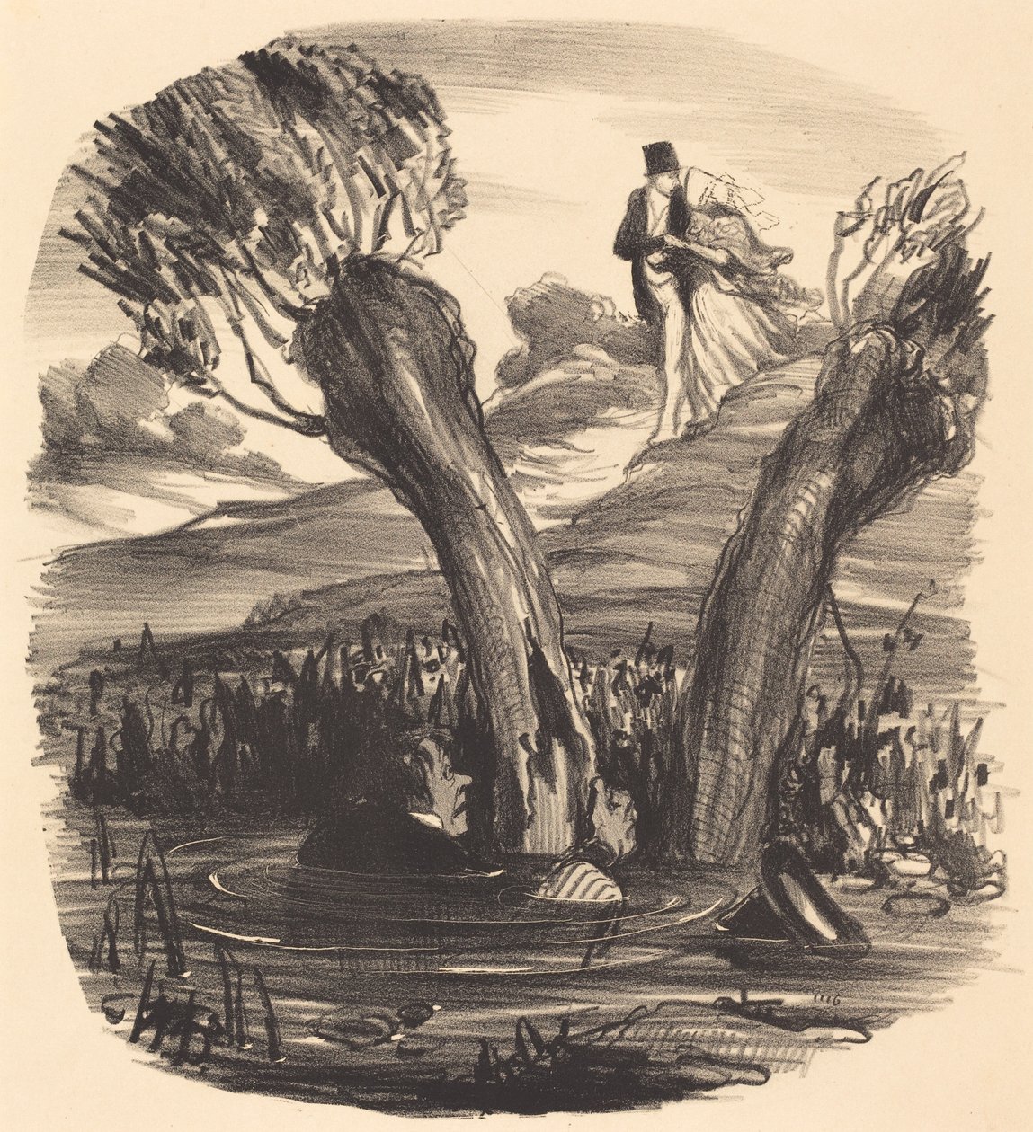 Férj, akit a féltékenység tüze égetett alkotó: Honoré Daumier