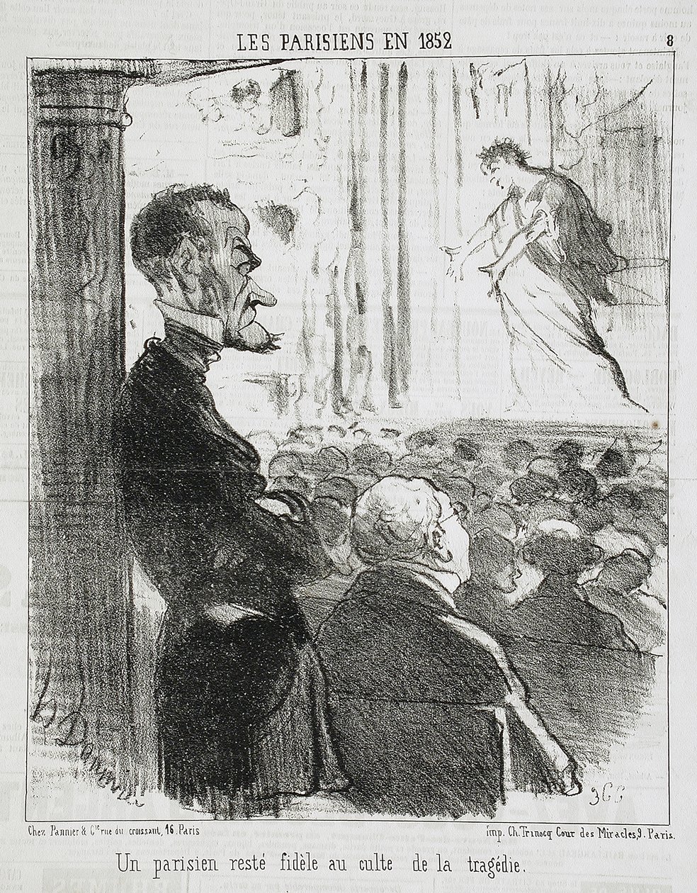 Egy hű maradt párizsi... alkotó: Honoré Daumier