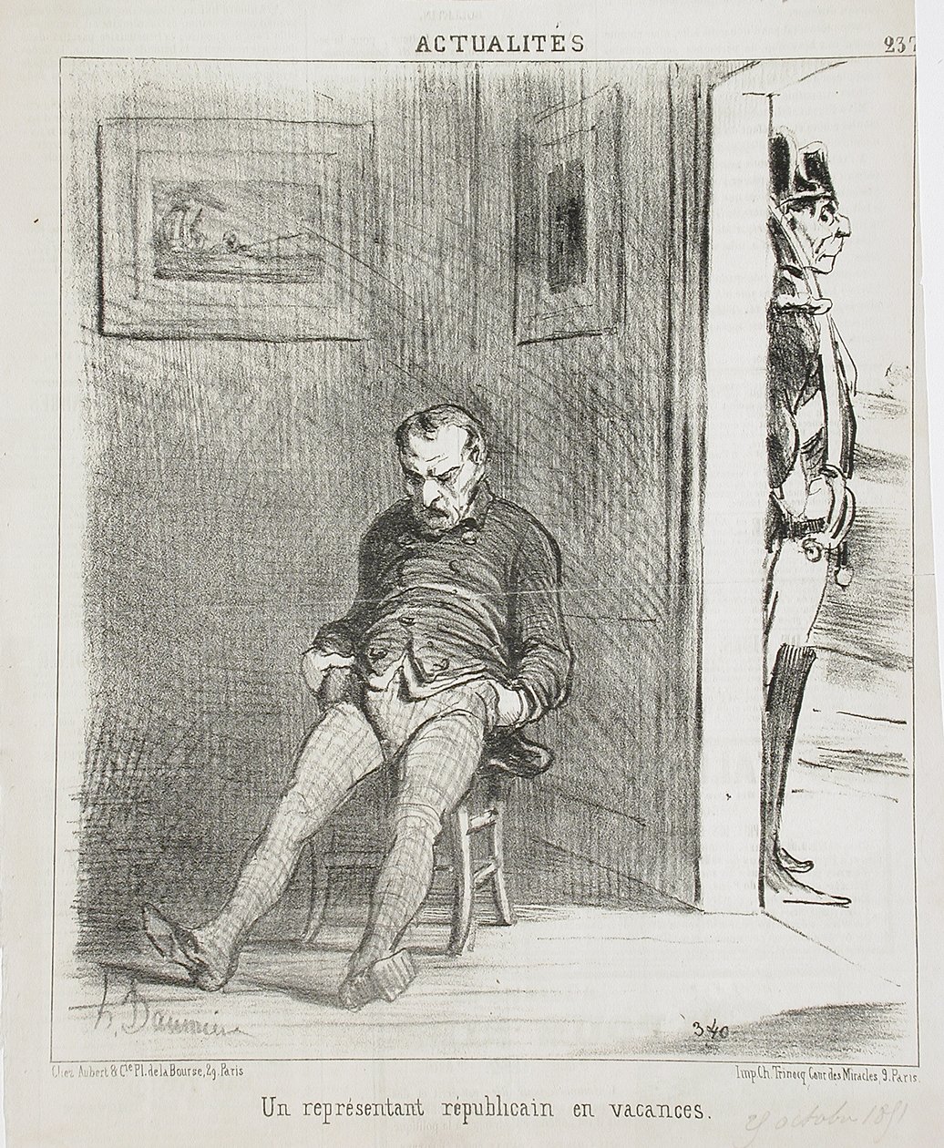 Egy republikánus képviselő szabadságon alkotó: Honoré Daumier