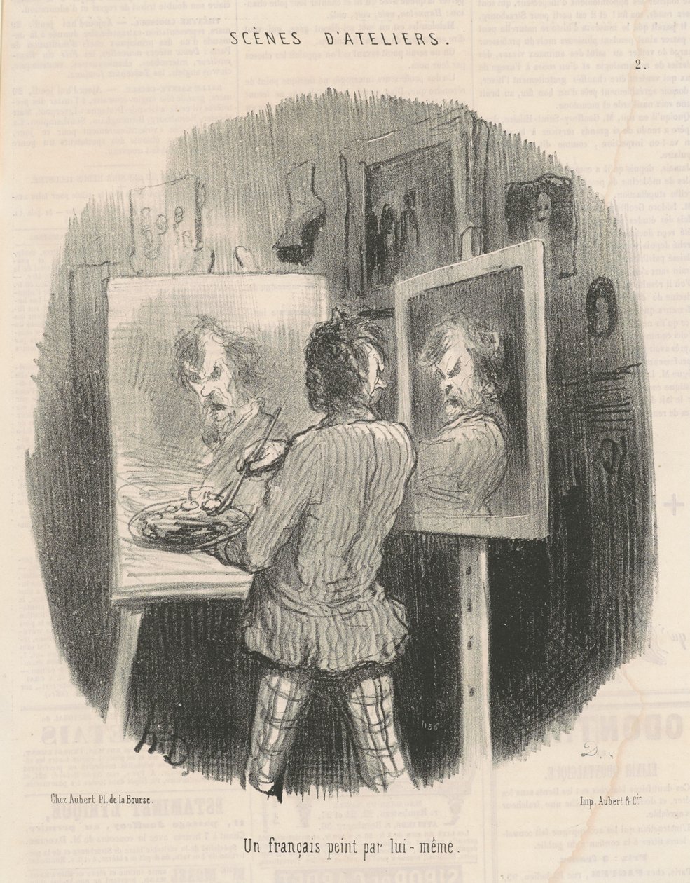 Egy francia saját maga festette alkotó: Honoré Daumier