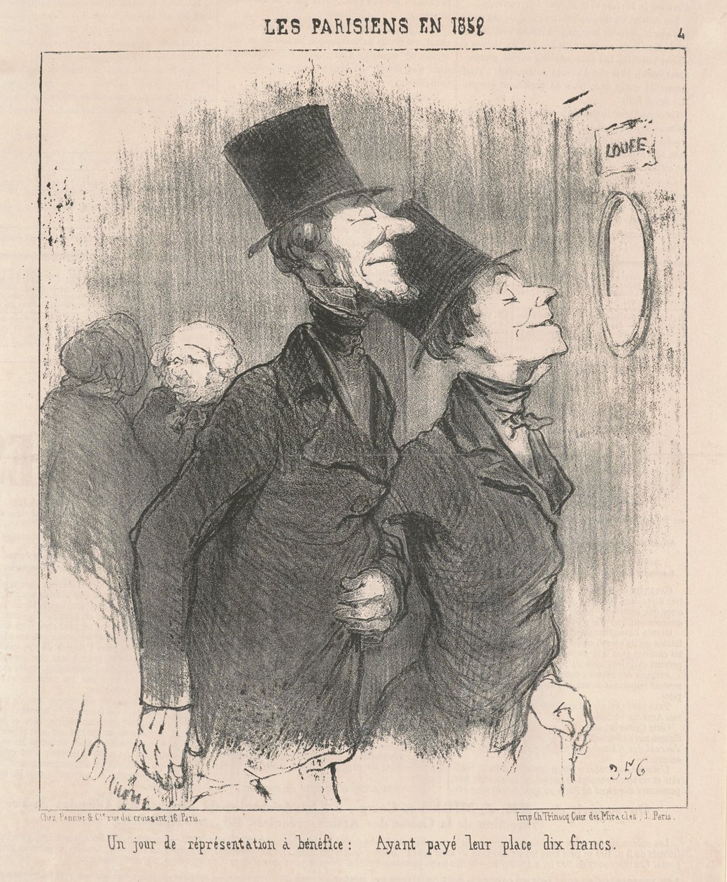 Egy jótékonysági előadás napja alkotó: Honoré Daumier