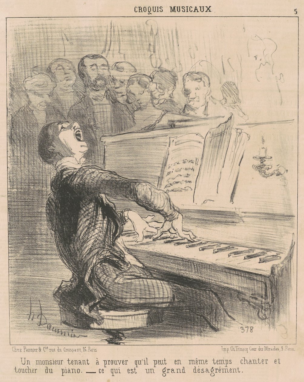 Egy úriember, aki be akarja bizonyítani, hogy képes... alkotó: Honoré Daumier