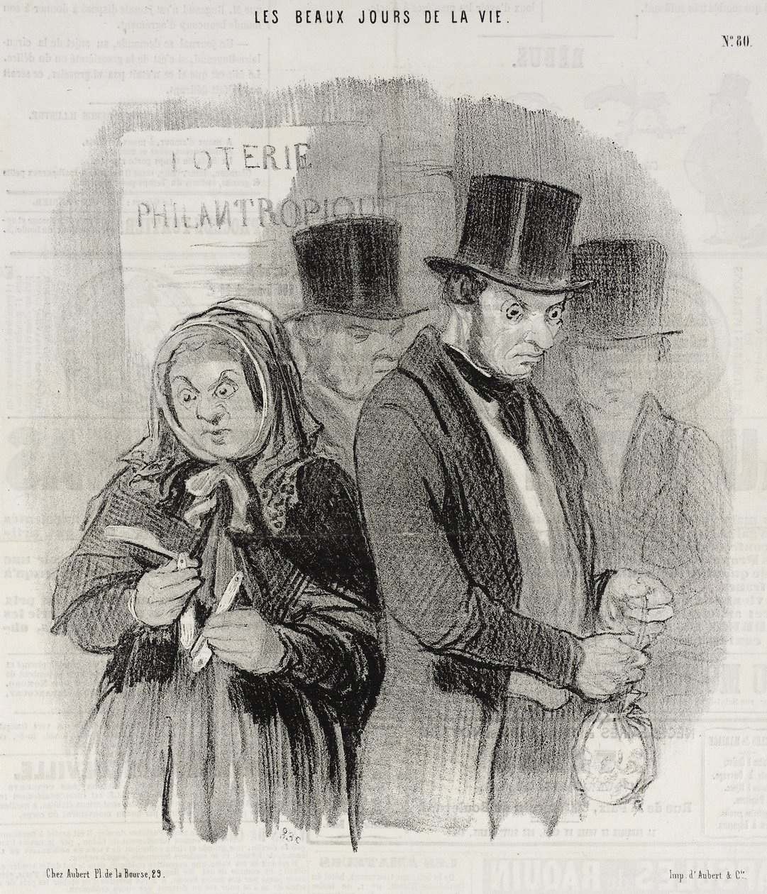 Egy jótékonysági sorsjáték alkotó: Honoré Daumier