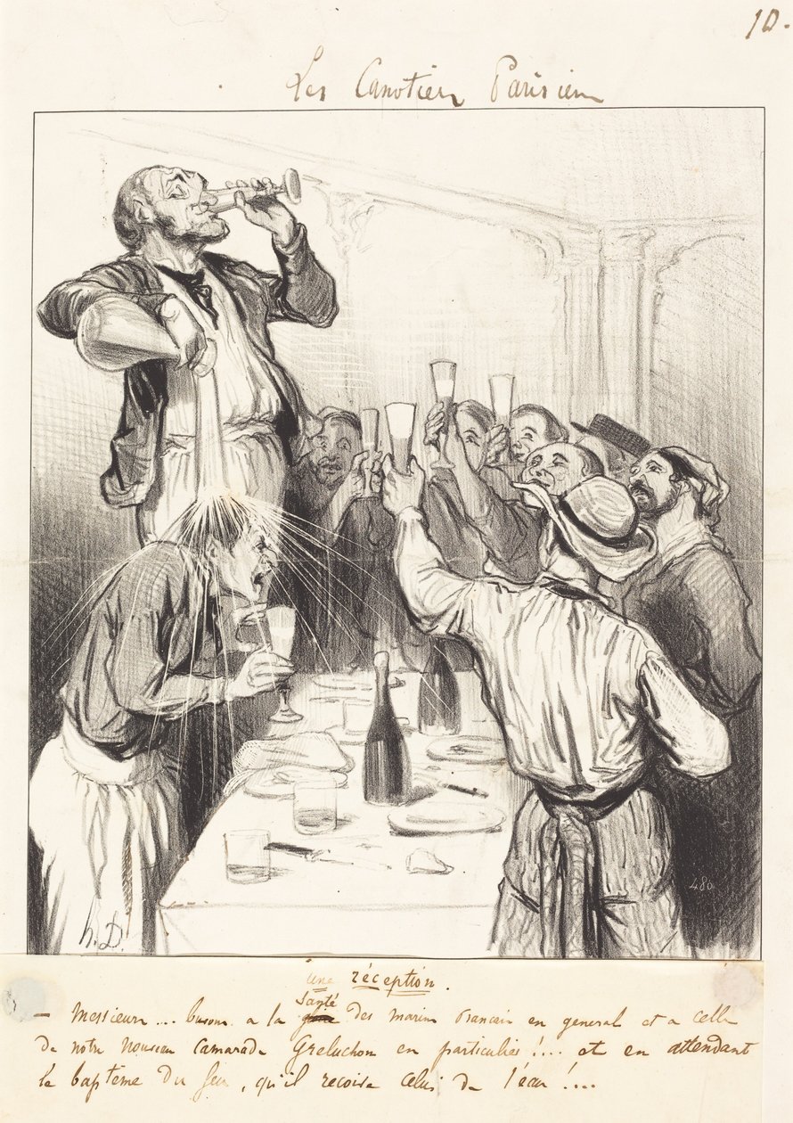 Fogadás alkotó: Honoré Daumier