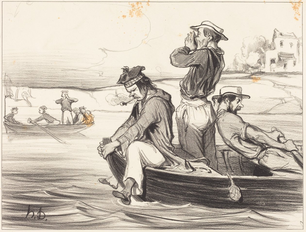 Találkozás nyílt vízen alkotó: Honoré Daumier