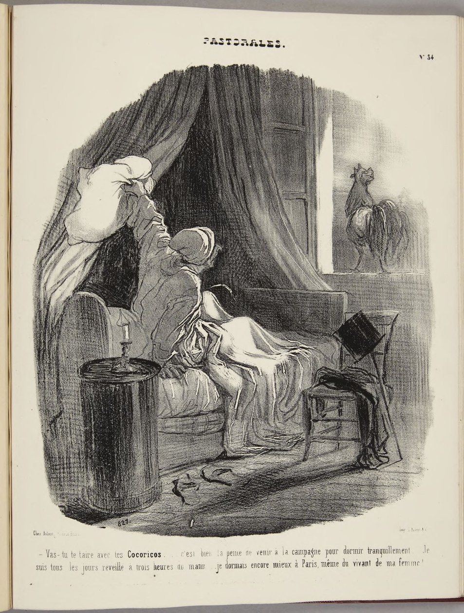 Elhallgatsz végre a kukorékolásoddal... alkotó: Honoré Daumier