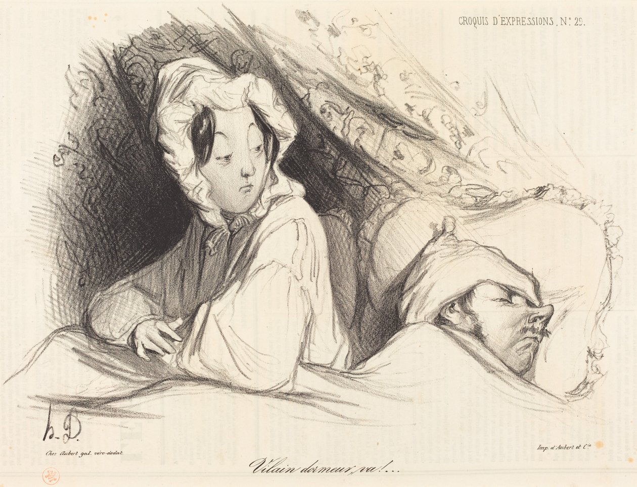 Te lusta alvó! alkotó: Honoré Daumier