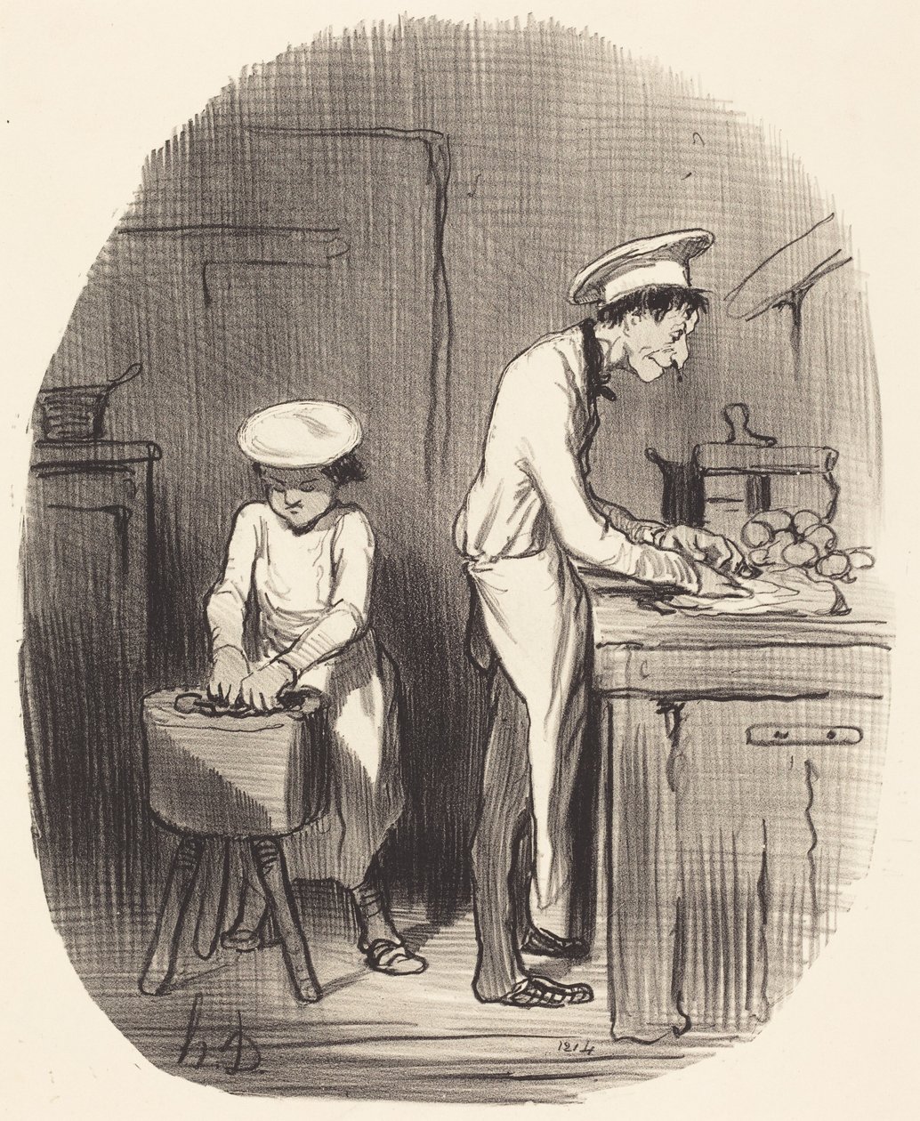 Látod, kicsim, tévedsz... alkotó: Honoré Daumier
