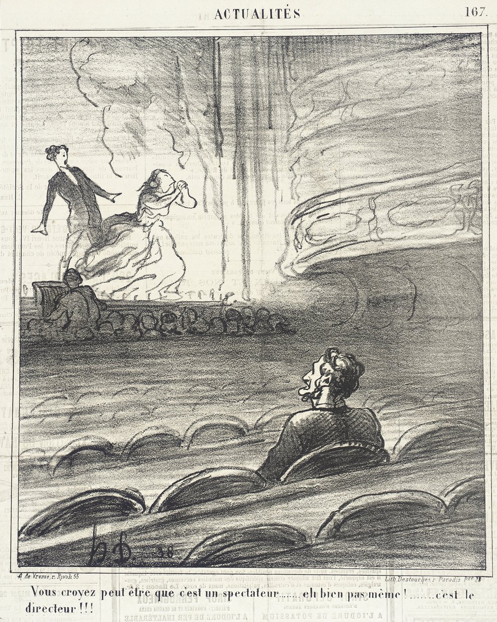 Azt hiszik... hogy ő egy néző... alkotó: Honoré Daumier