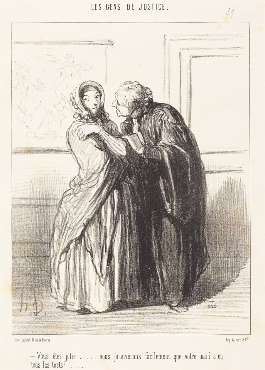 Ön csinos... alkotó: Honoré Daumier