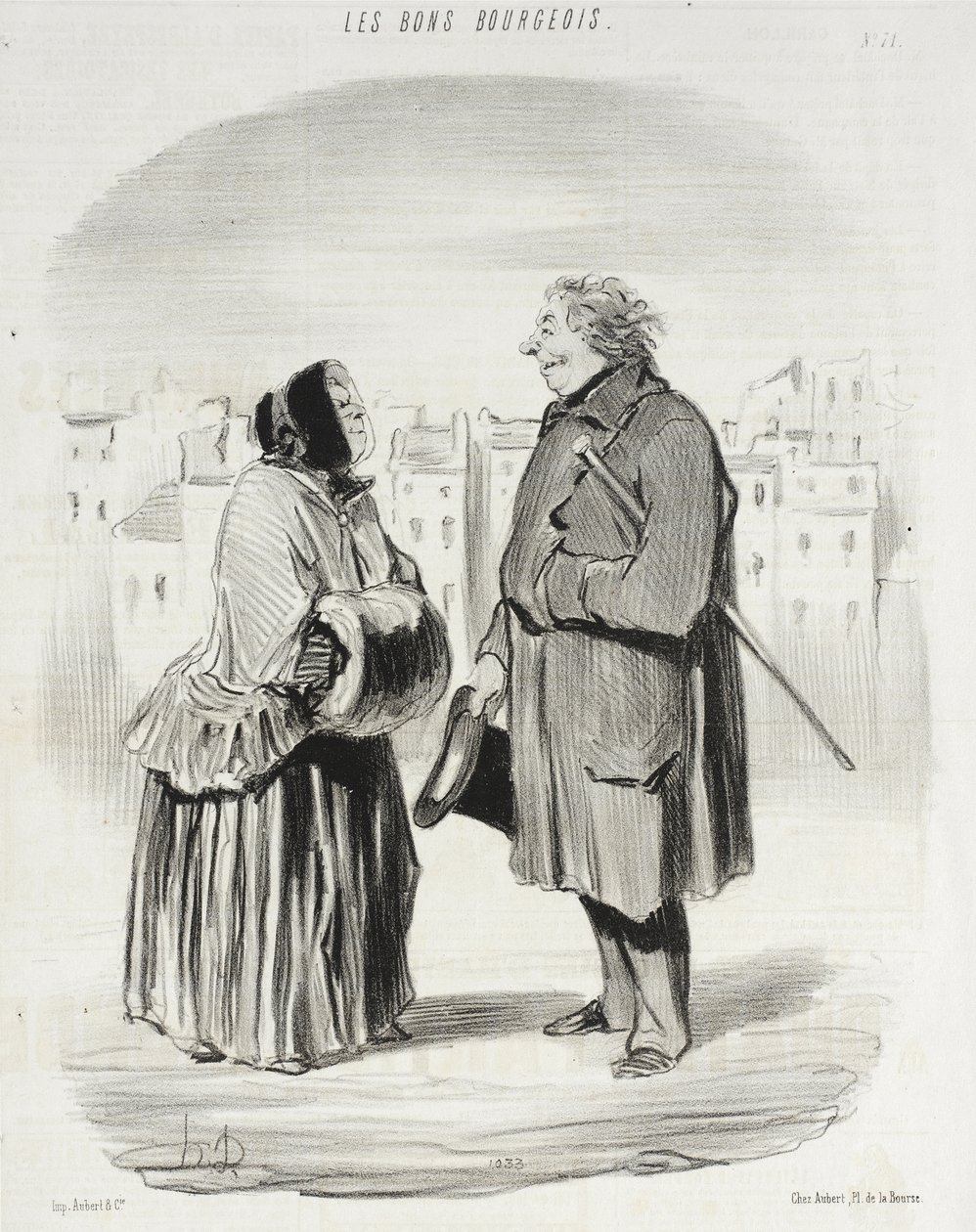 Ön mindig gáláns!... alkotó: Honoré Daumier