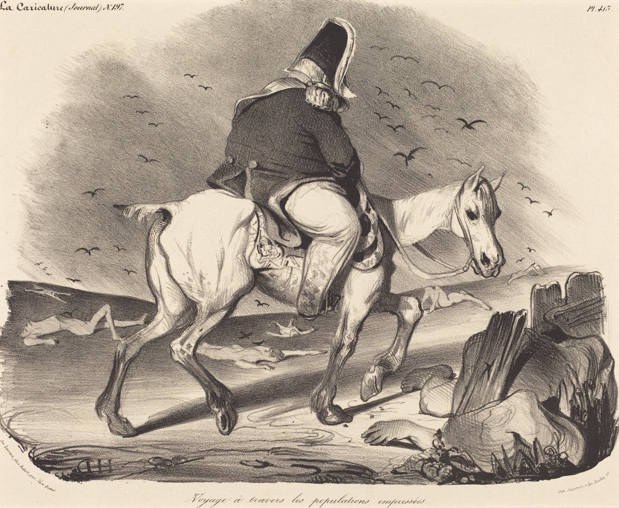 Utazás a buzgó lakosság körében alkotó: Honoré Daumier