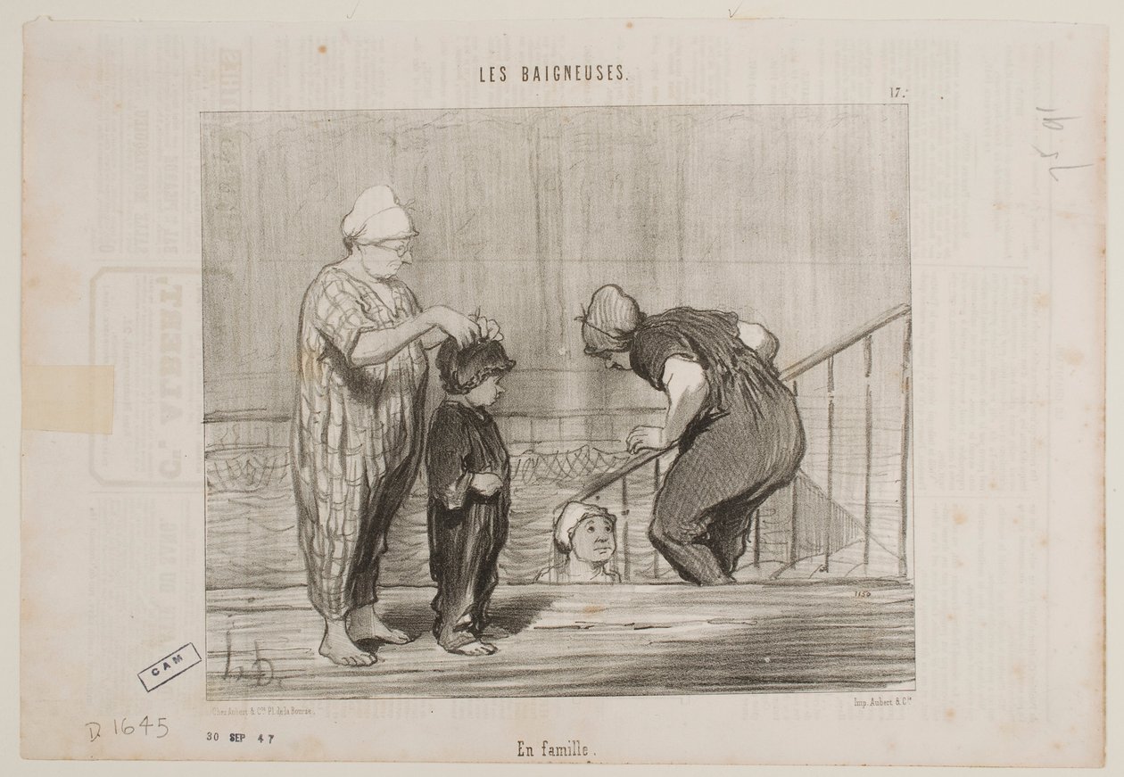 A családjával alkotó: Honoré Daumier