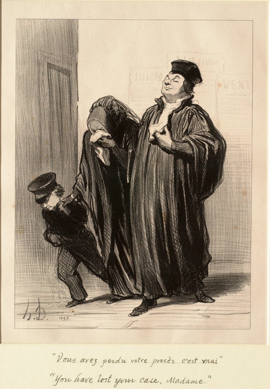 Elvesztette a perét, asszonyom alkotó: Honoré Daumier