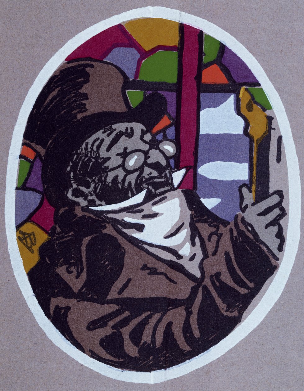 Pons unokatestvér, karikatúra Honore de Balzac (1799-1850) regényéhez alkotó: Honore de Balzac