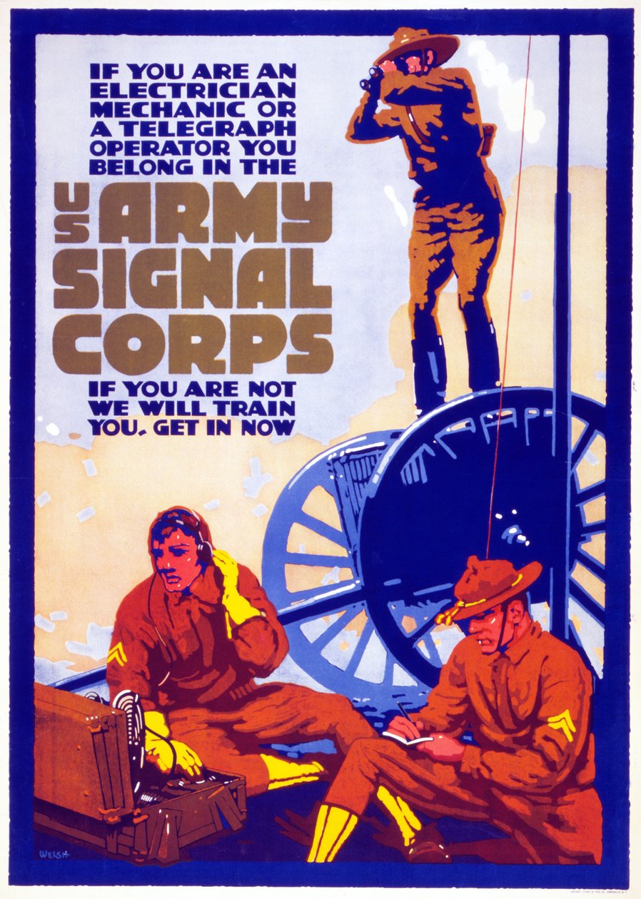 US Army Signal Corps, 1917-20 alkotó: Horace Devitt Welsh