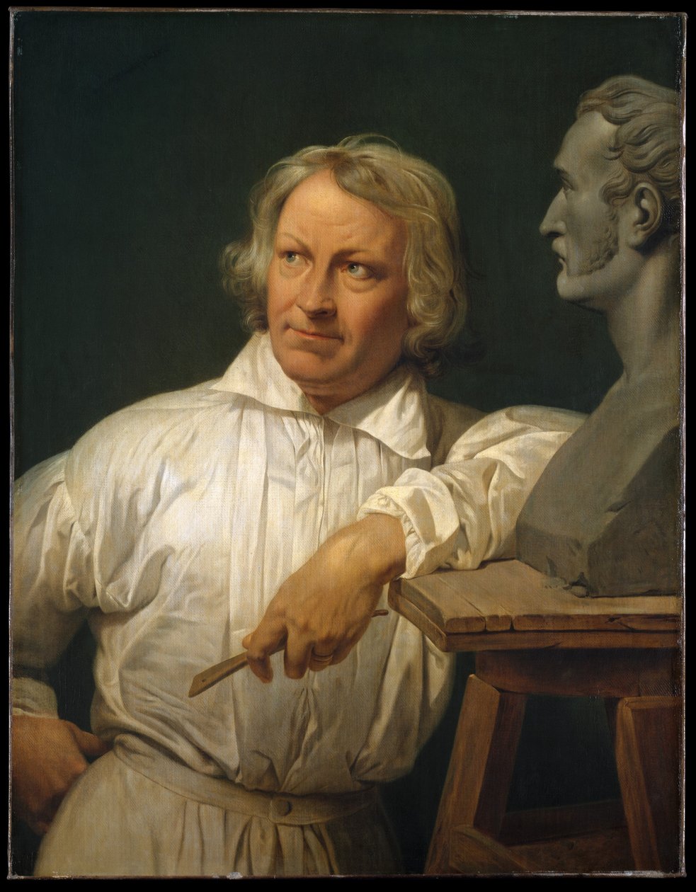 Bertel Thorvaldsen Horace Vernet mellszobrával alkotó: Emile Jean Horace Vernet