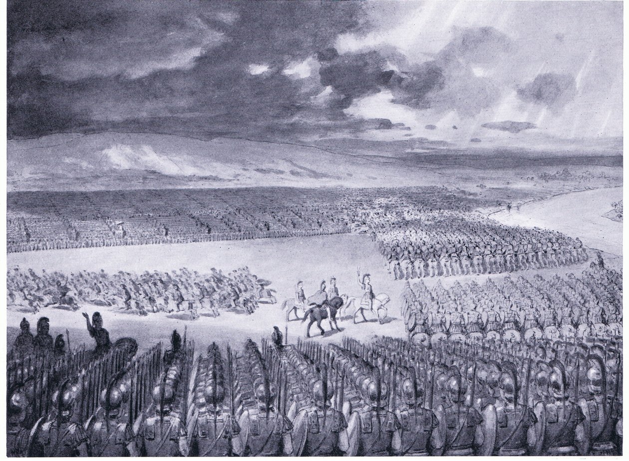 Porus Sándor támadására vár Kr.e. 326-ban alkotó: Horace van Ruith