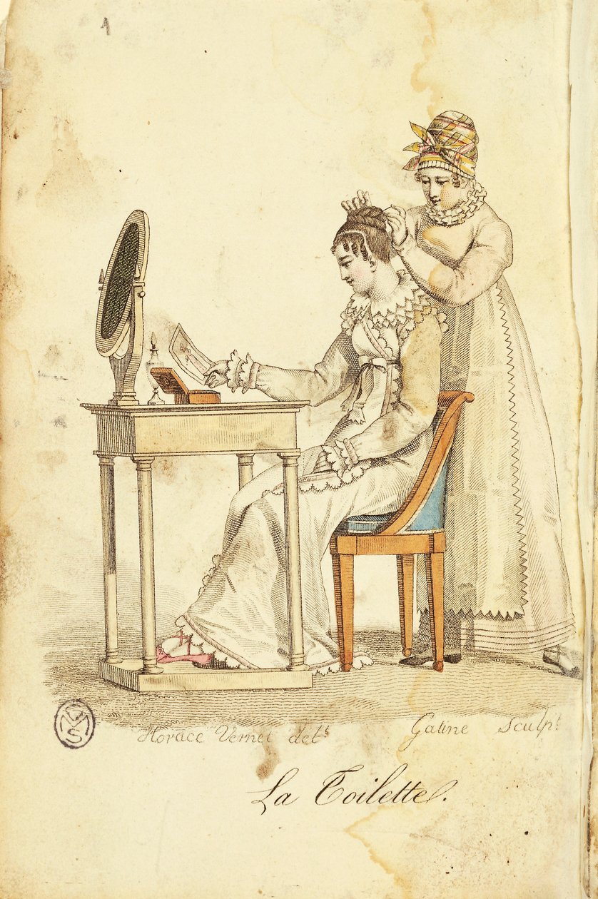 WC, "Almanach des Modes" alkotó: Horace (after) Vernet