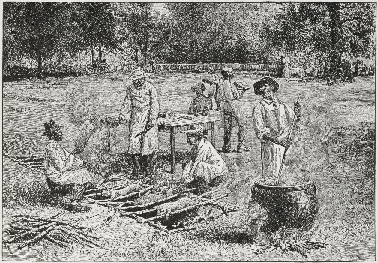 Déli barbecue, illusztráció a „Harper