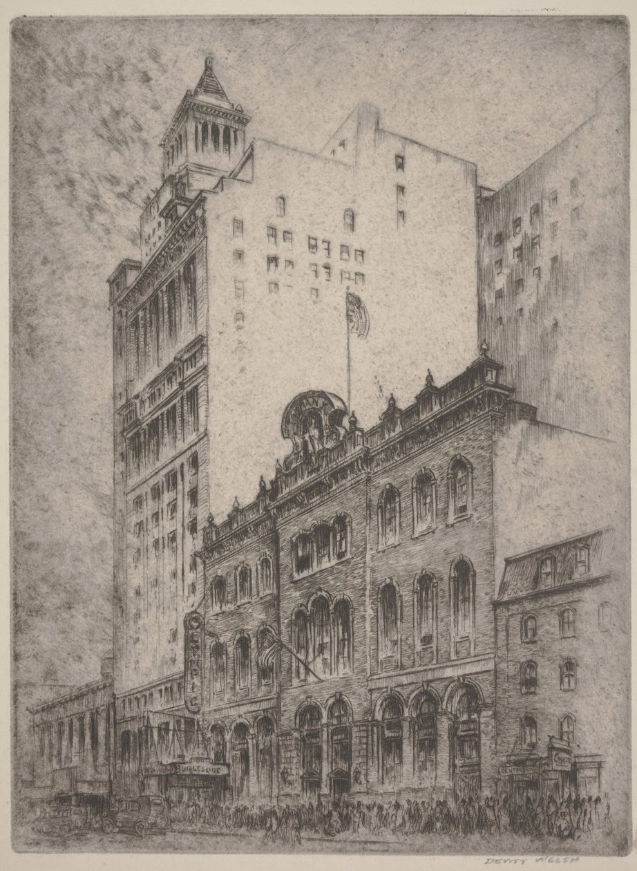 Tammany Hall (rézkarc) alkotó: Horace Devitt Welsh
