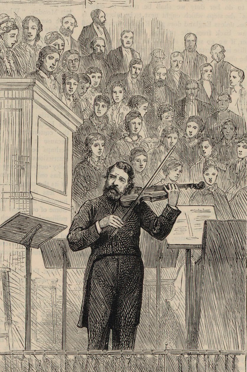 Joseph Joachim hegedűművész és zeneszerző portréja 1831-1907, 1877. alkotó: Horace Harral