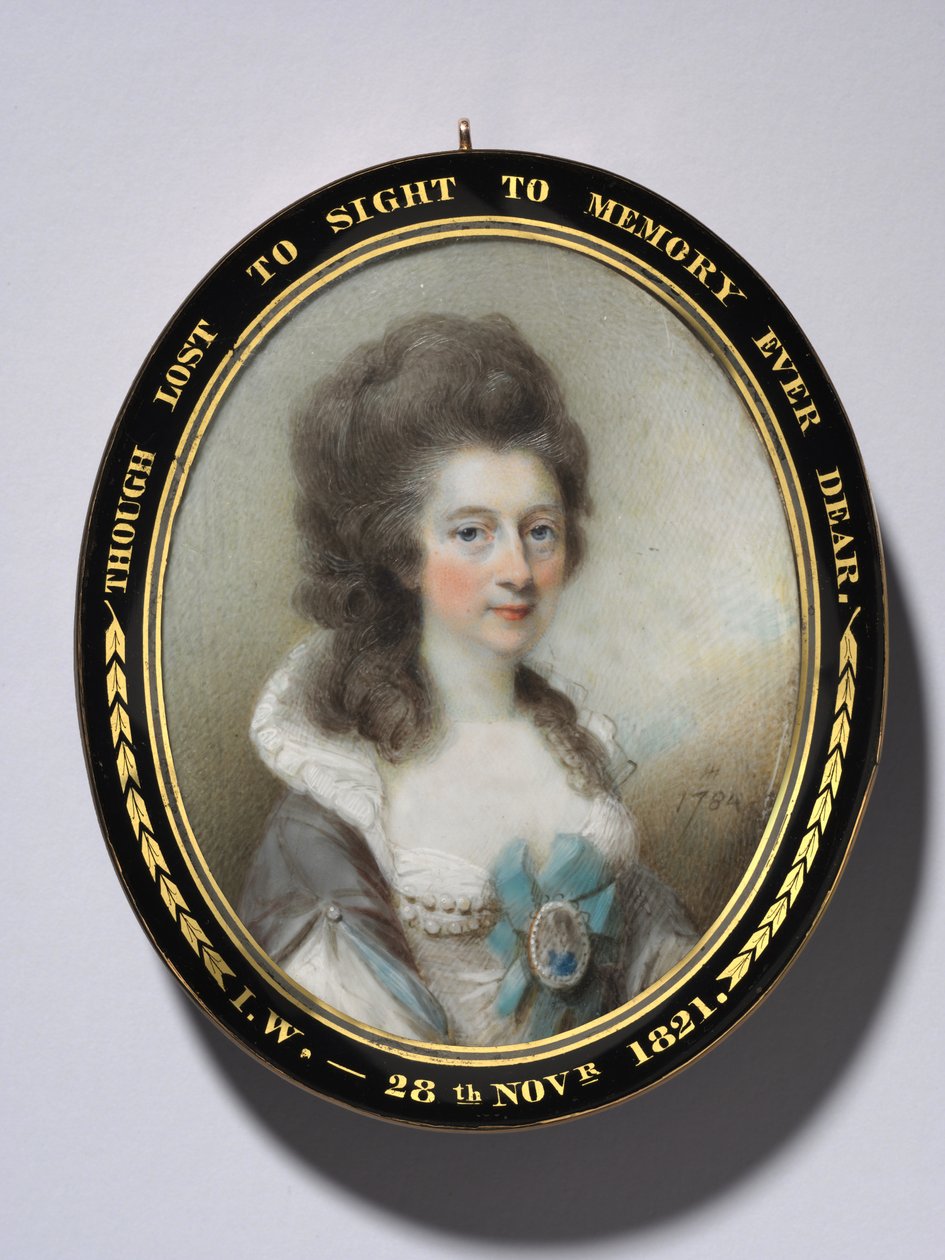 Lady Grace Anna Newenham portréja, 1784. alkotó: Horace Hone