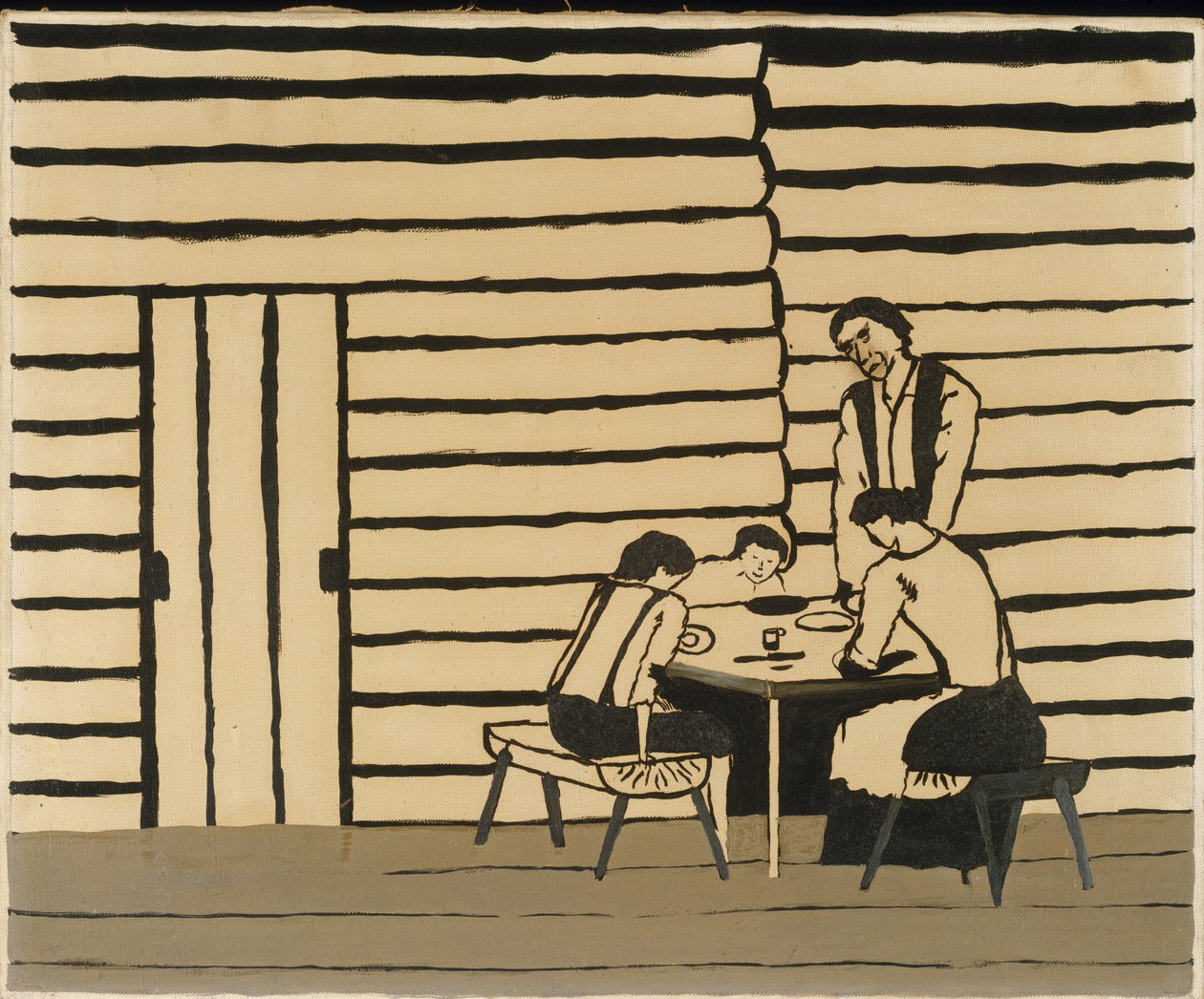 Családi vacsora alkotó: Horace Pippin