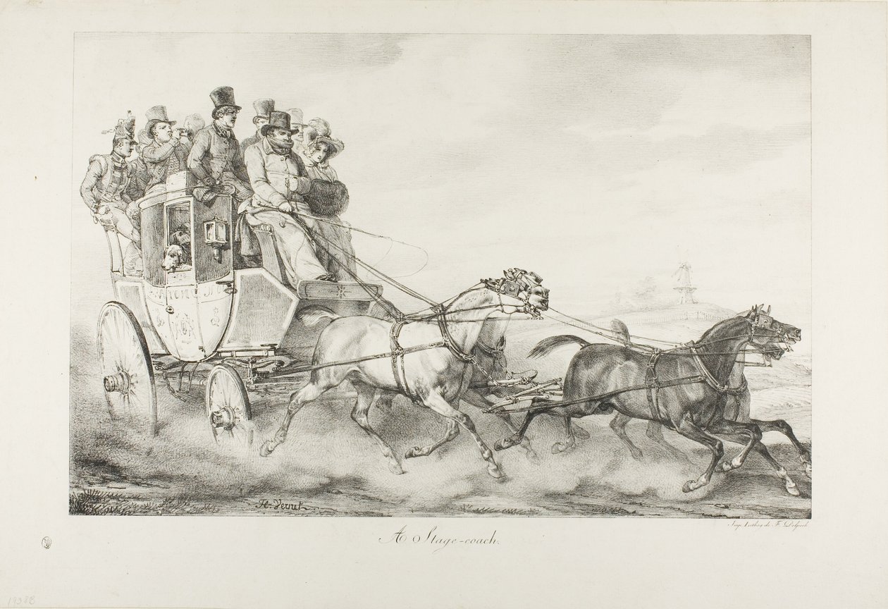 Egy Stagecoach alkotó: Emile Jean Horace Vernet