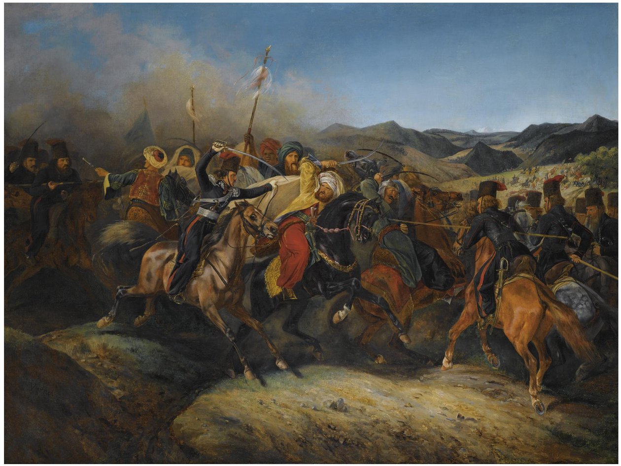 Jelenet az orosz-török háborúból alkotó: Horace, Vernet