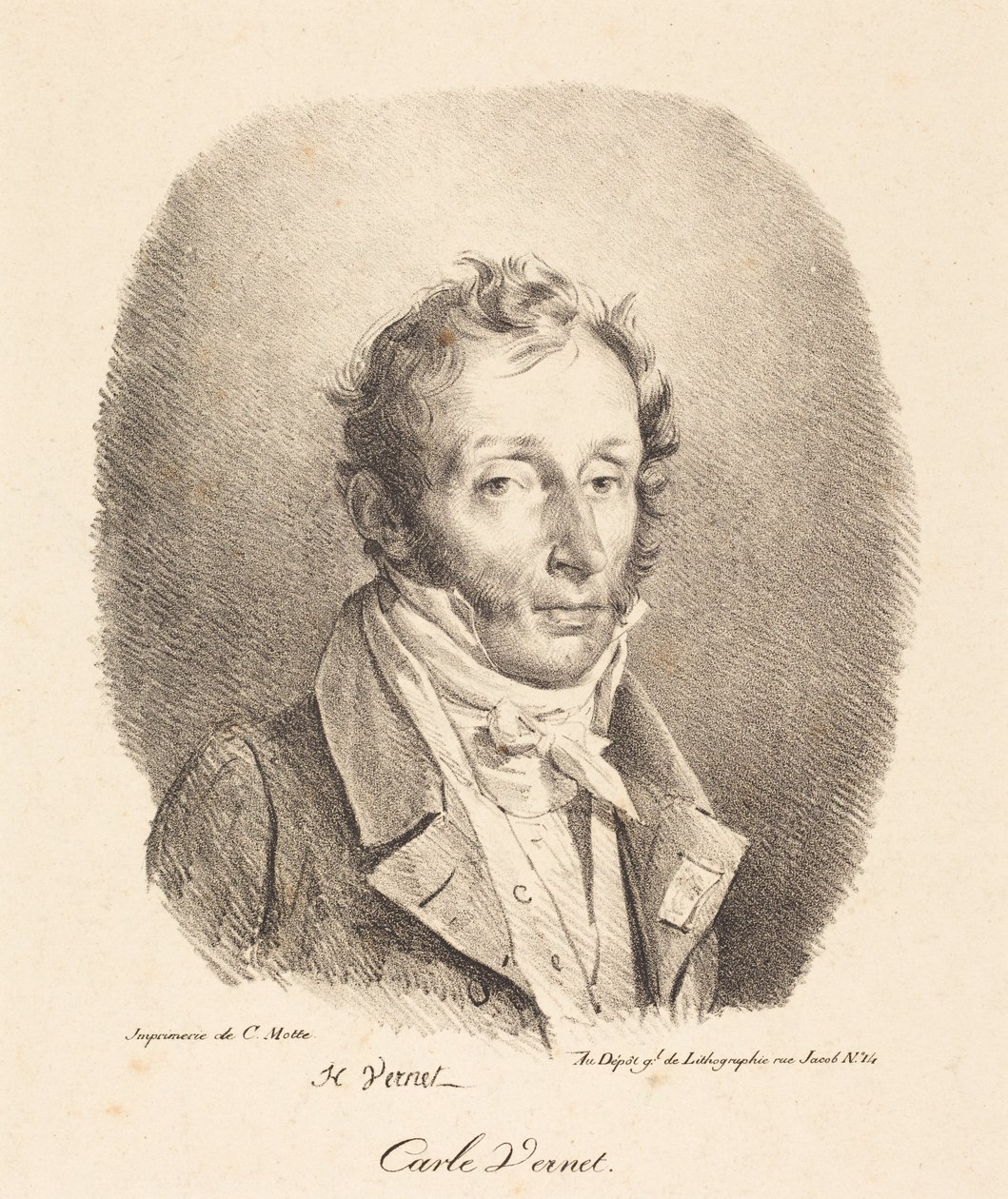 Carle Vernet mellszobra alkotó: Horace Vernet