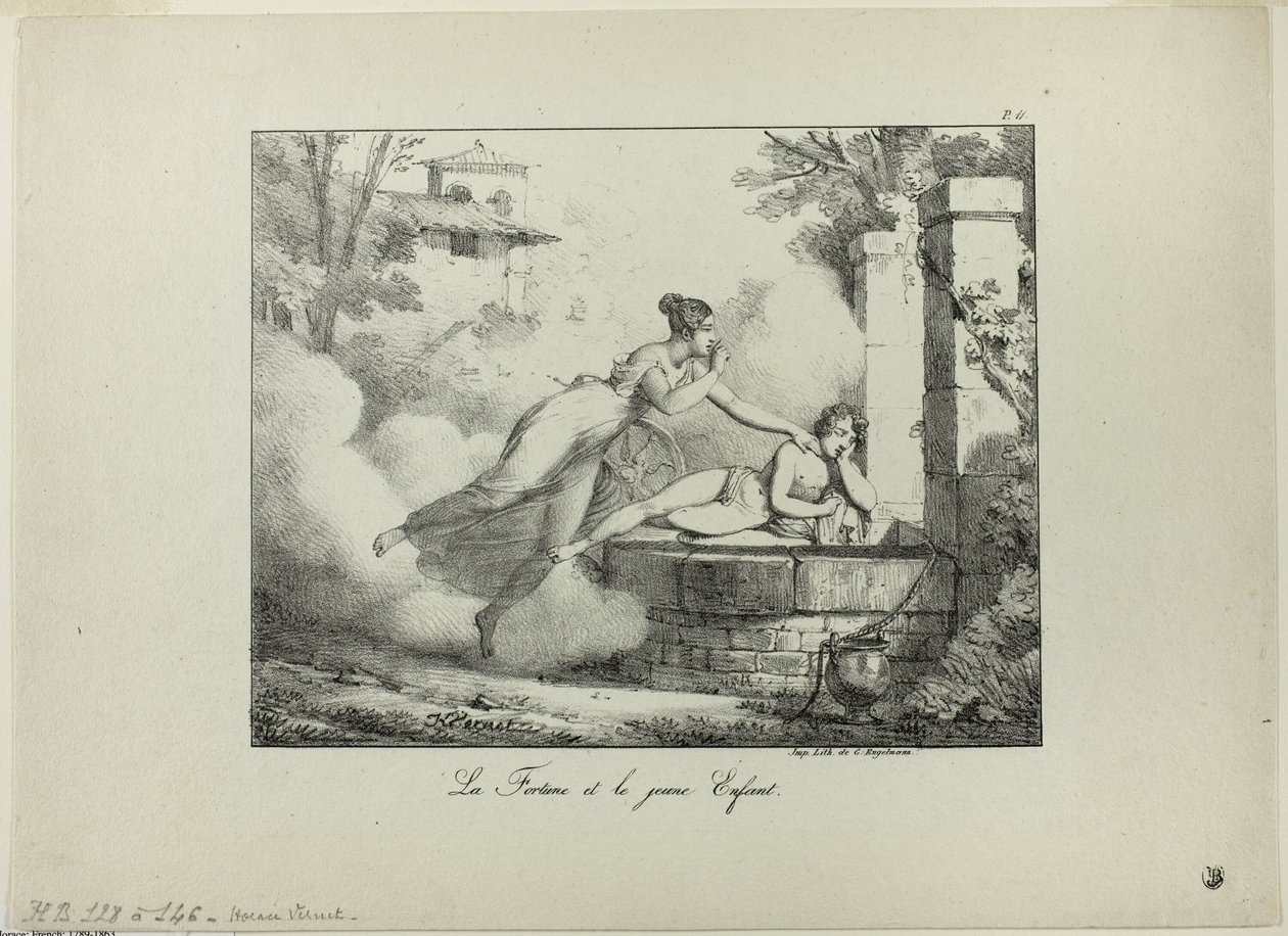 Szerencse és a kisgyermek alkotó: Emile Jean Horace Vernet