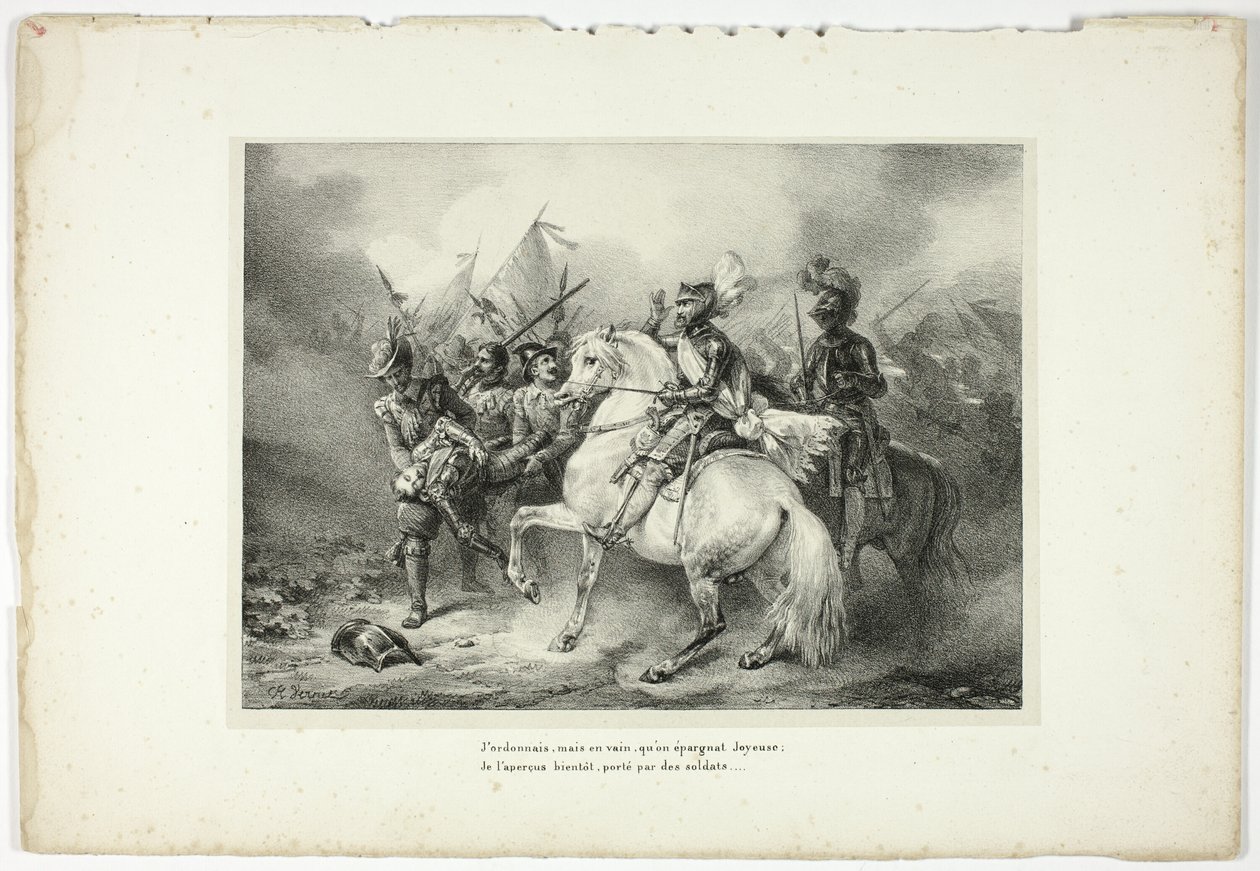 Hiába parancsoltam, hogy Joyeuse-t kíméljék meg... alkotó: Horace Vernet